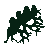 A pixelated logo combining a white oak leaf and an oakmoss lichen.